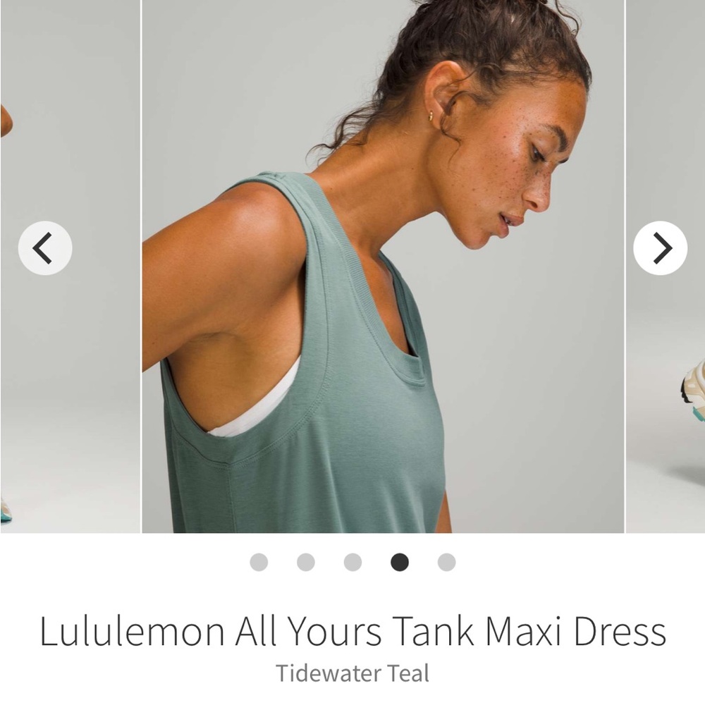 Lululemon All Yours Tank Maxi Dress Tidewater Teal size 2 - Picture 3 of 14